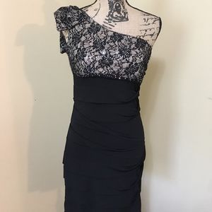 Lace & Sequin Little Black dress